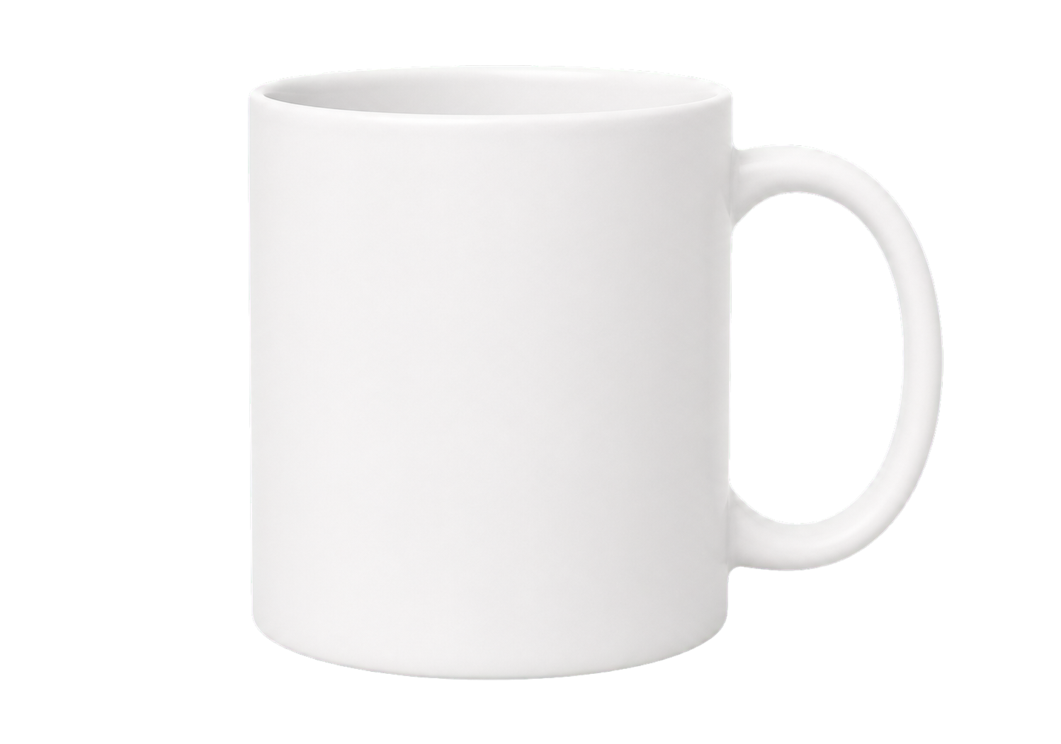 Matte ceramic mug front